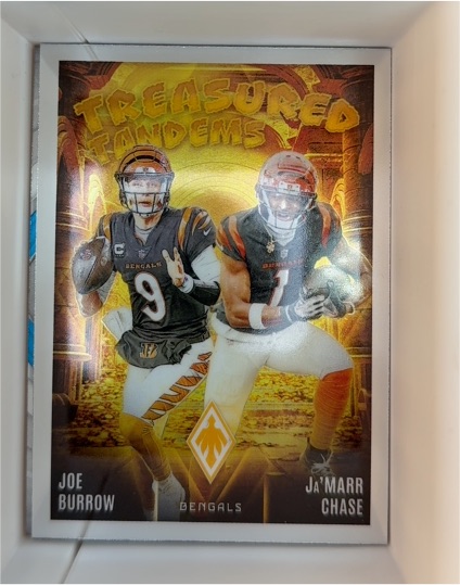 2024 Panini Phoenix Treasured Tandems #TT-CIN Joe Burrow/Ja'Marr Chase — front