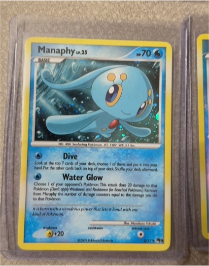 2009 Pokémon POP Series 9 #2 Manaphy — front