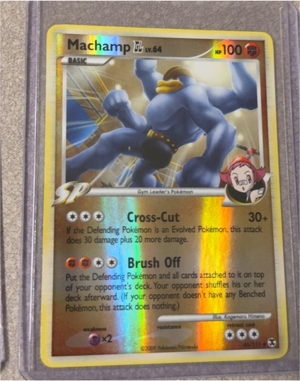 2009 Pokémon Platinum Rising Rivals #46 Machamp GL — front