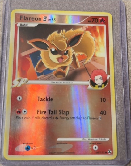 2009 Pokémon Rising Rivals #60 Flareon — front