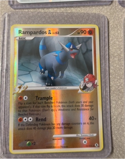 2009 Pokémon Platinum Rising Rivals #11 Rampardos GL — front