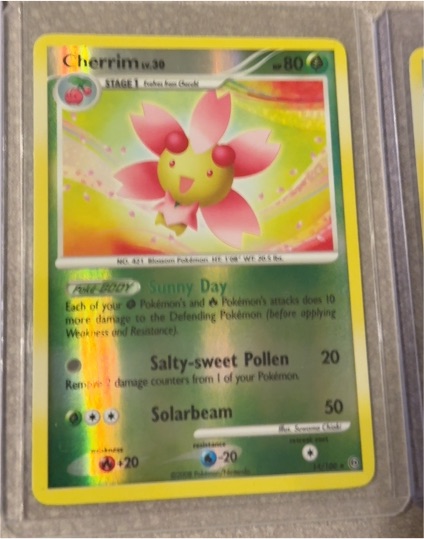 2008 Nintendo Pokemon Stormfront #14 Cherrim — front