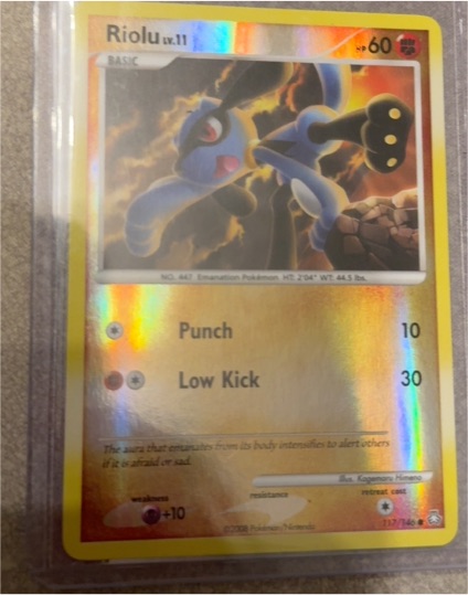 2009 Pokémon Legends Awakened #117 Riolu — front