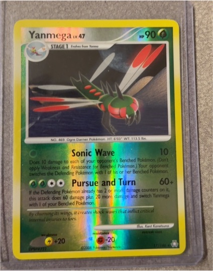 2008 Pokémon Legends Awakened #17 Yanmega — front