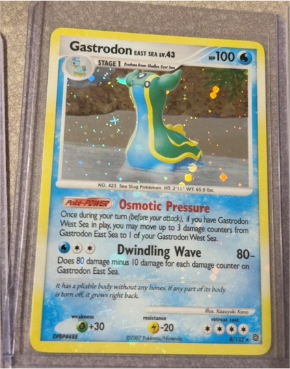 2007 Pokemon Diamond & Pearl Secret Wonders #8 Gastrodon East Sea — front
