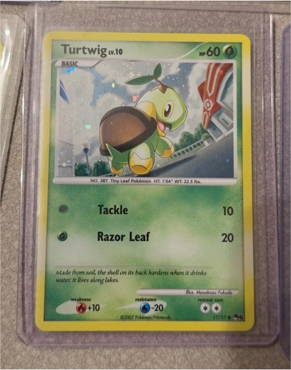 2007 Pokémon POP Series 6 #17 Turtwig — front