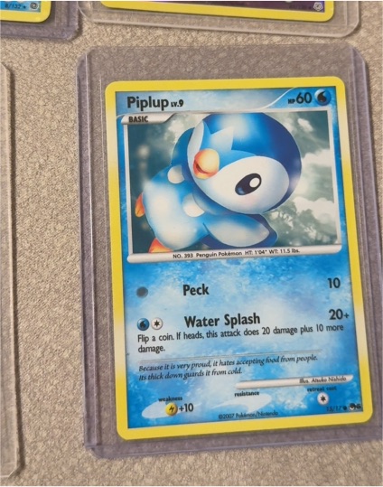2008 Pokémon POP Series 6 #15 Piplup — front