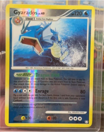 2007 Pokémon Mysterious Treasures #26 Gyarados — front
