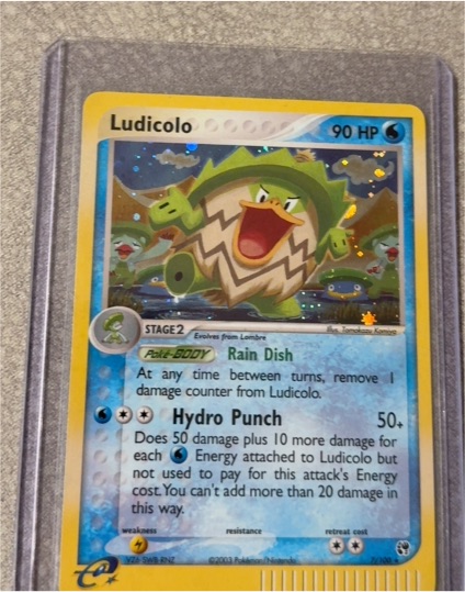 2003 Pokemon EX Sandstorm #6 Ludicolo — front