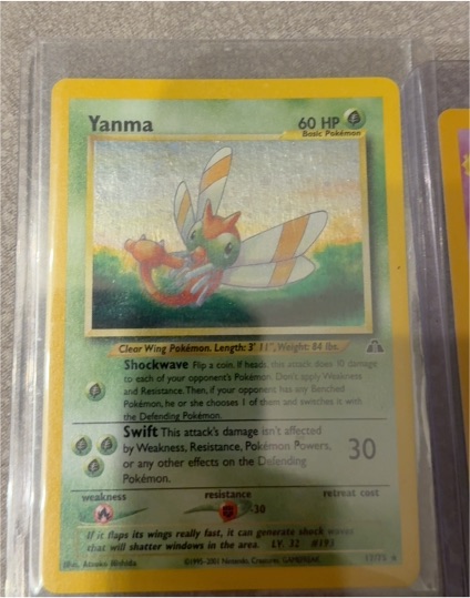 2001 Pokémon Neo Discovery #17 Yanma — front