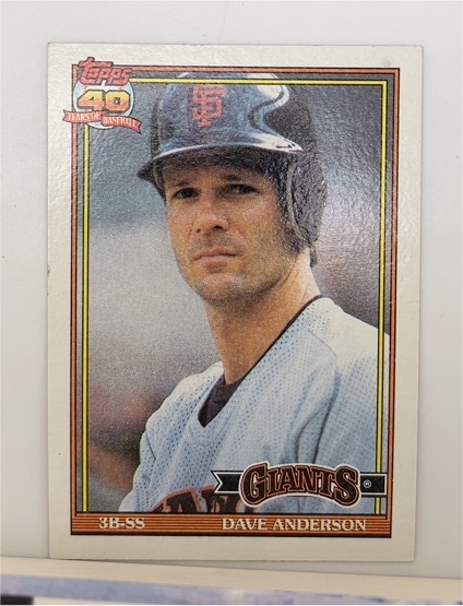 1991 Topps #572 Dave Anderson — front