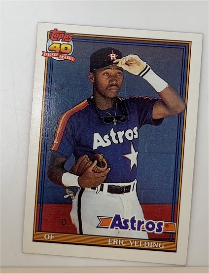 1991 Topps #59 Eric Yelding Houston Astros — front