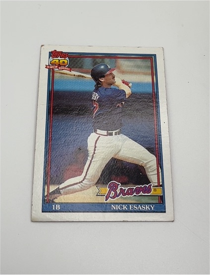 1991 Topps #418 Nick Esasky — front
