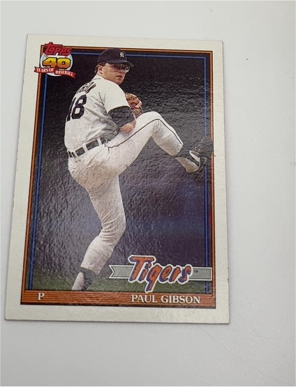 1991 Topps #431 Paul Gibson — front