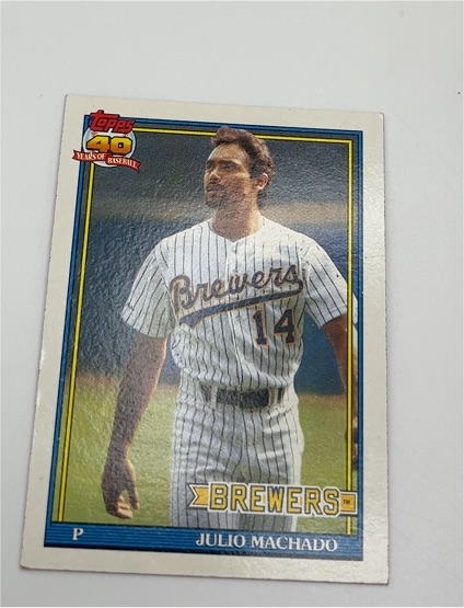 1991 Topps #434 Julio Machado — front