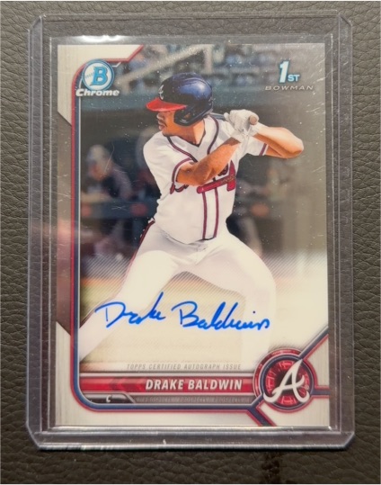 2022 Bowman Chrome Prospect Autographs #CPADB Drake Baldwin — front