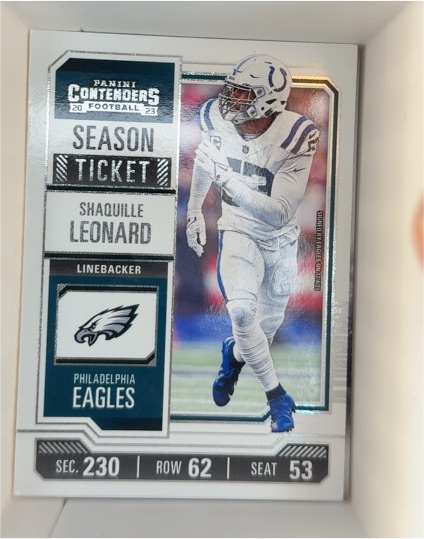 2023 Panini Contenders #45 Shaquille Leonard — front
