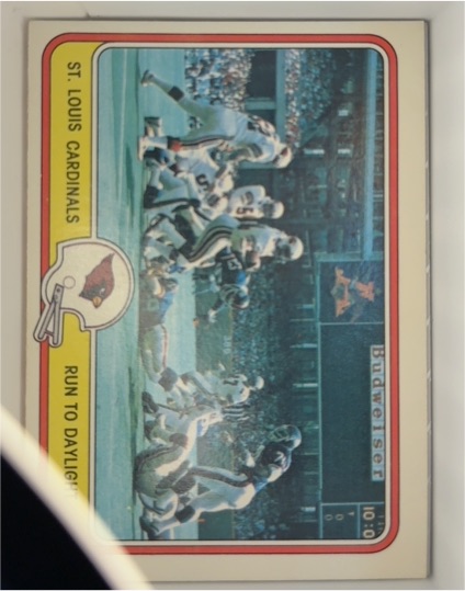 1981 Fleer Team Action #45 Run to Daylight St. Louis Cardinals — front
