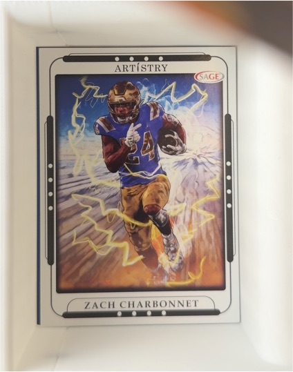 2023 Sage Artistry #127 Zach Charbonnet — front