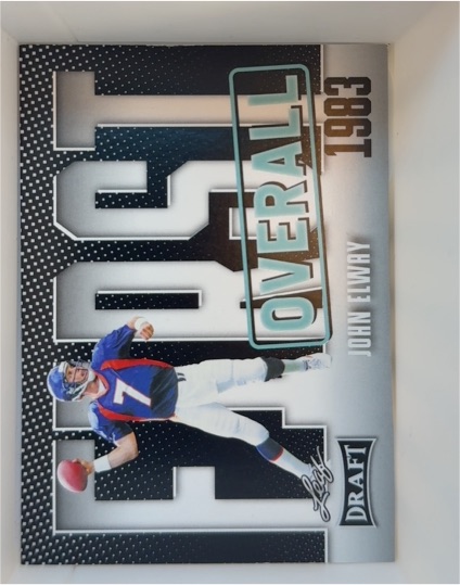 2023 Leaf Draft #4 John Elway Denver Broncos First Overall — front