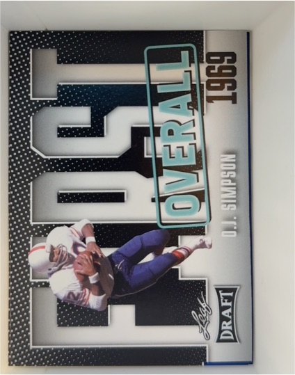 2023 Leaf Draft #1 O.J. Simpson — front