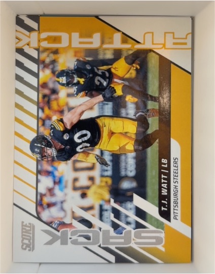 2025 Panini Score Sack Attack #8 T.J. Watt — front
