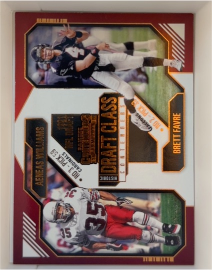 2024 Panini Contenders #13 Brett Favre/Aeneas Williams Historic Draft Class — front