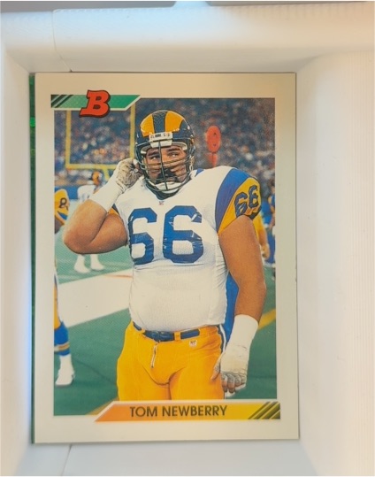1992 Bowman #55 Tom Newberry — front
