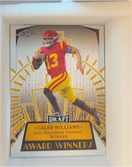 2023 Leaf Draft Award Winners #14 Caleb Williams — front
