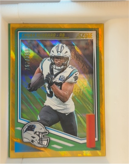 2025 Panini Score #258 Chuba Hubbard — front