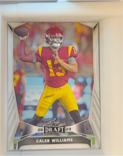 2023 Leaf Draft #20 Caleb Williams — front