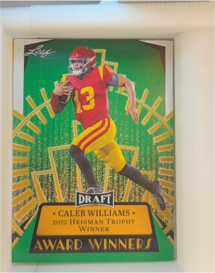 2023 Leaf Draft Award Winners #14 Caleb Williams — front