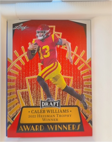 2023 Leaf Draft Award Winners #14 Caleb Williams — front