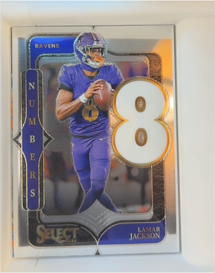 2024 Panini Select Numbers #8 Lamar Jackson — front