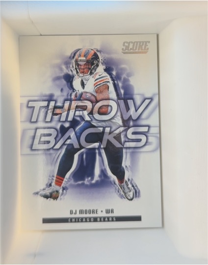 2025 Panini Score #20 D.J. Moore Throwbacks — front