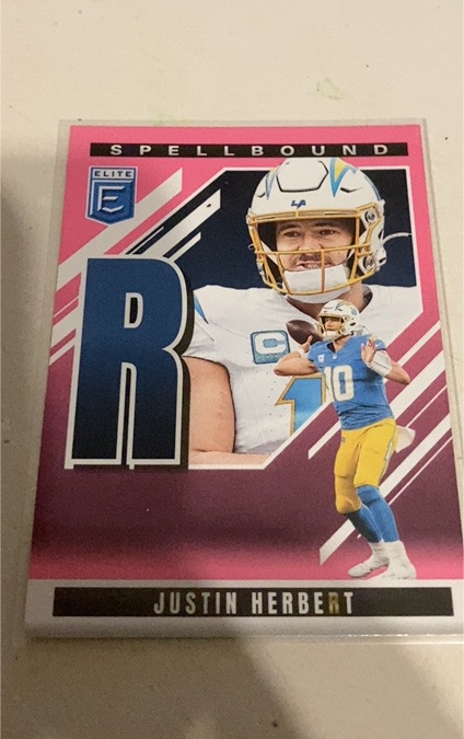 2025 Panini Donruss Elite Spellbound #39 Justin Herbert — front