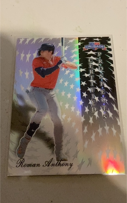 2025 Panini Crusade Certified Prospects #12 Roman Anthony — front