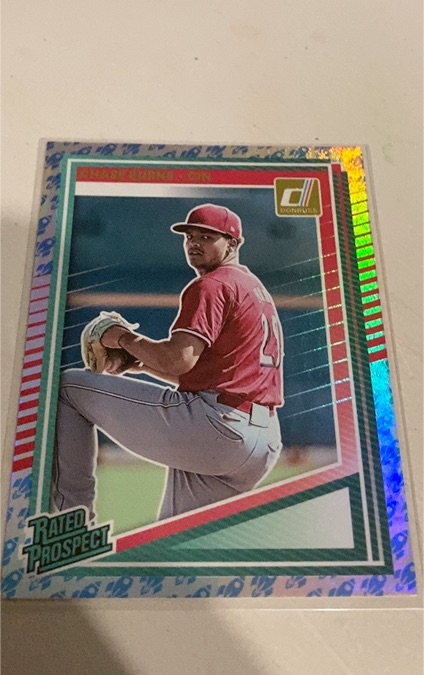 2025 Donruss #146 Chase Burns Rated Prospect — front