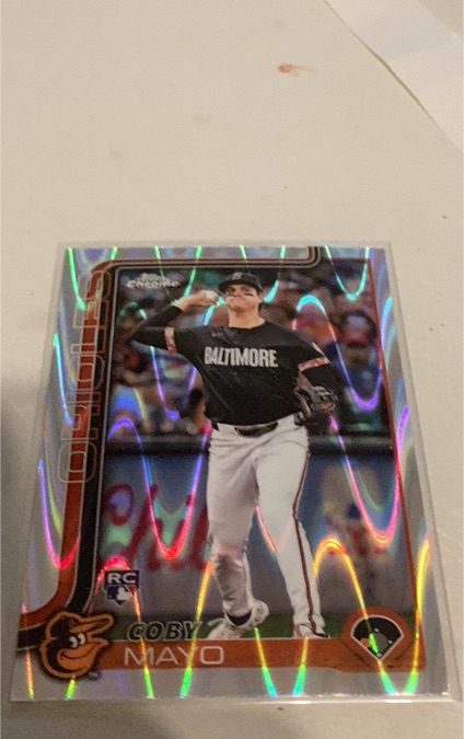 2025 Topps Chrome #120 Coby Mayo — front