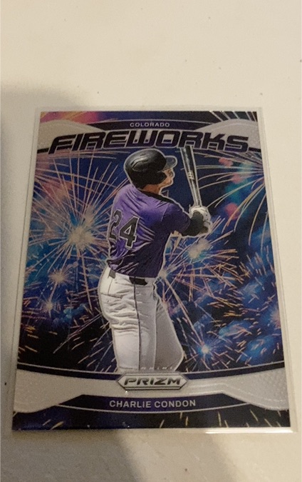 2025 Panini Prizm Fireworks #8 Charlie Condon — front