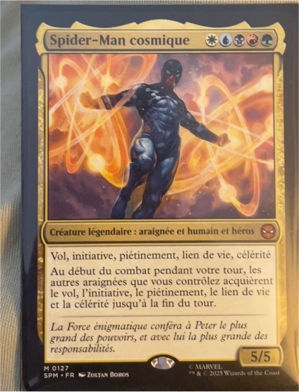 2025 Magic: The Gathering #127 Cosmic Spider-Man — front