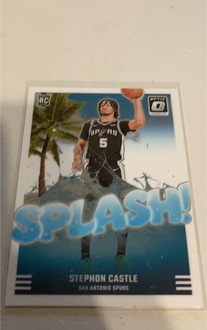 2024-25 Panini Donruss Optic #14 Stephon Castle Splash! — front