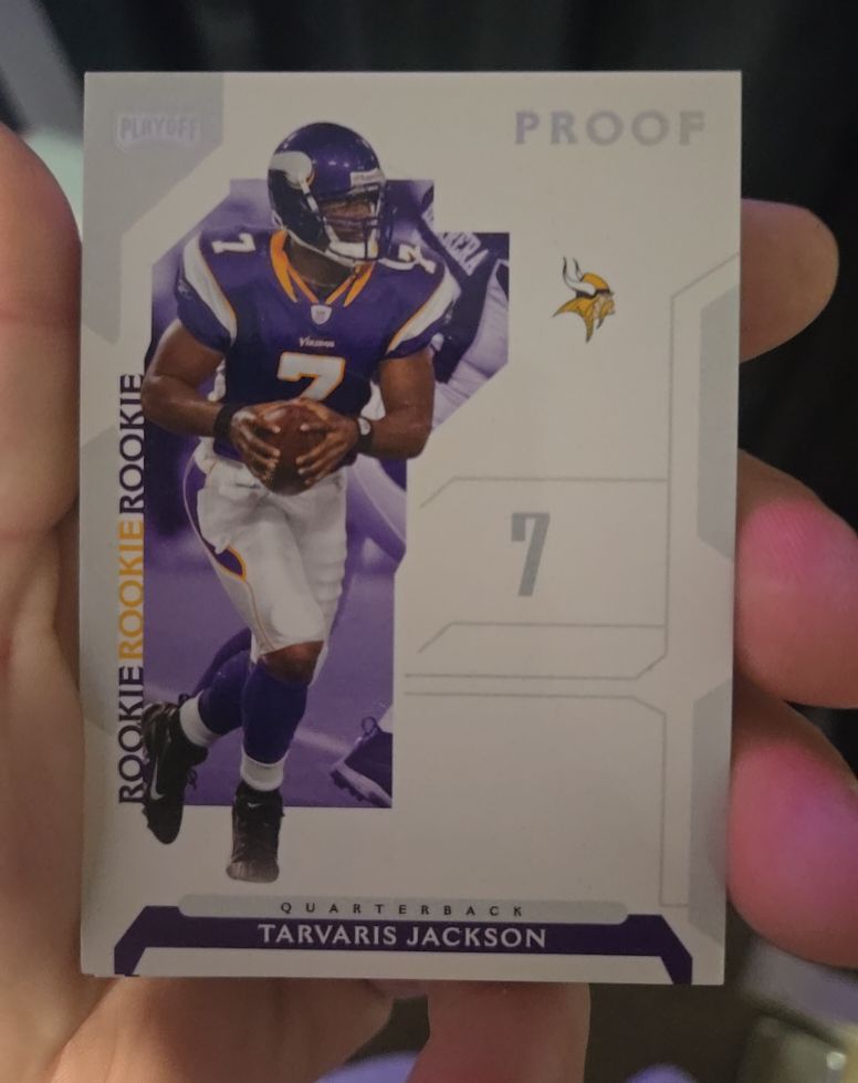 2006 Playoff #133 Tarvaris Jackson Rookie Minnesota Vikings — front