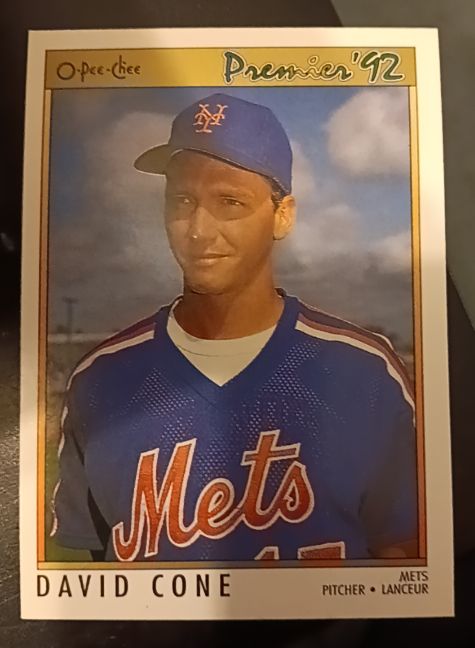 1992 O-Pee-Chee Premier #175 David Cone — front