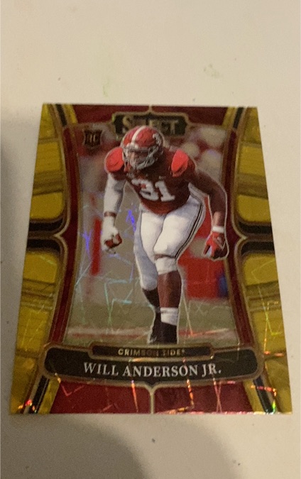2023 Panini Select Draft Picks #13 Will Anderson Jr. — front