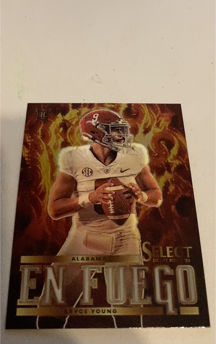 2023 Panini Select Draft Picks En Fuego #EF-BY Bryce Young — front