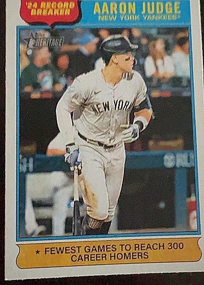 2025 Topps Heritage #Record Breaker Aaron Judge — front