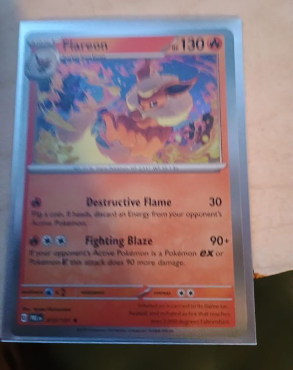 2025 Pokémon Prismatic Evolutions #13 Flareon — front