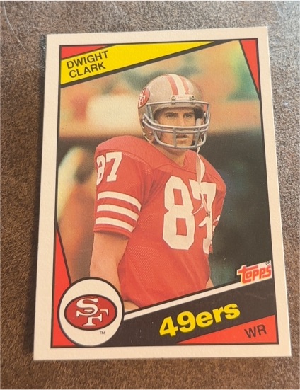 1984 Topps #351 Dwight Clark — front