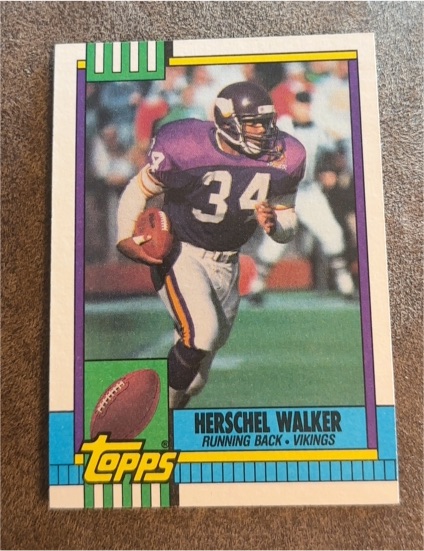 1990 Topps #105 Herschel Walker — front